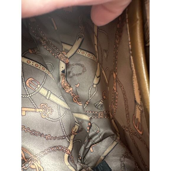 NWT La Terre Fashion Tan Vegan Leather Convertible Crossbody Satchel Purse Bag - Picture 12 of 16